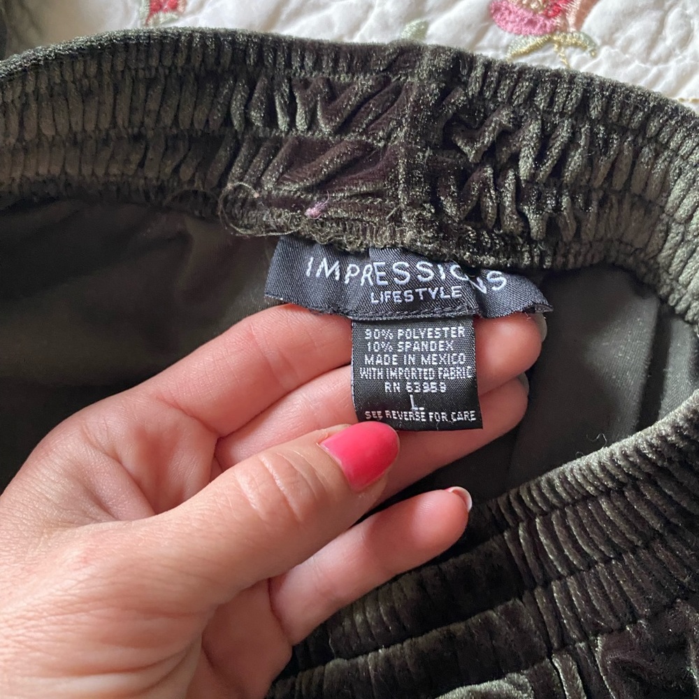 Vintage velvet High Rise Pants with pockets - Picture 6 of 6